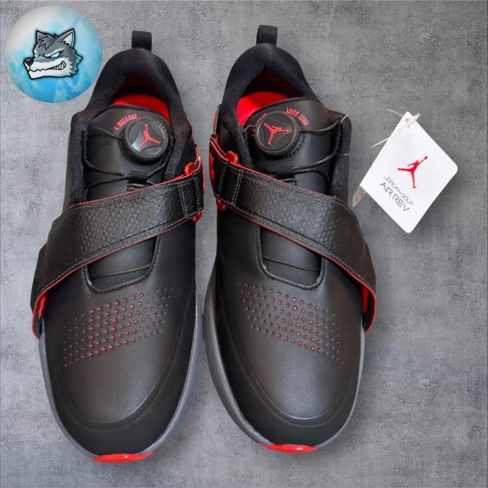 Air Jordan Air Rev Bred BOA Black Infrared 23 Golf Shoes Men's Sz 7.5 New
